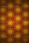 Elegant Abstract Floral Background in Red and Gold
